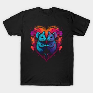 Rat Couple Valentine T-Shirt